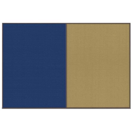United Visual Products Enclosed Corkboard, 1 Door, 72"x48", 4" Fra UV3405-WHITE-PEARL